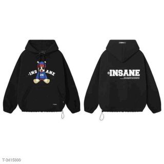 Áo hoodie in nổi chữ INSANE mới về nón rộng 2 lớp, form rộng 75kg, vải dày mịn, chống nắng tốt. Nách rộng tay phòng.dây rút lai