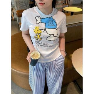 Bộ áo tay ngắn in SNOOPY, quần dài kẻ in Snoppy Chất cotton mịn mát freesize dưới 65kg giá sỉ