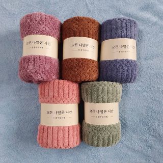 Khăn Quấn Đầu Lông Cừu Hàn Quốc Siêu Mềm Mại Kích Thước 35*75cm