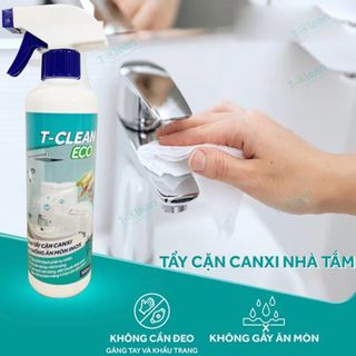 ￼Chai Xịt Tẩy Rửa Đa Năng T-Clean Eco 500ml Tẩy Cặn CANXI, Làm Sạch Bóng INOX - Vệ Sinh Nhà Tắm, Bề Mặt Gia Dụng giá sỉ