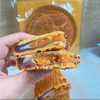🥮🥮 BÁNH TRUNG THU siêu to khổng lồ MOCHI KHOAI MÔN TRỨNG MUỐI CHÀ BÔNG 500g  - CTB796