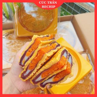 🥮🥮 BÁNH TRUNG THU siêu to khổng lồ MOCHI KHOAI MÔN TRỨNG MUỐI CHÀ BÔNG 500g  - CTB796
