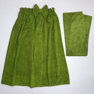 Váy Quây Spa Hanoitex Kèm Khăn Quấn Đầu Chất Microfiber Cao Cấp