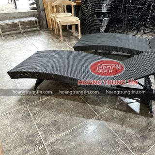Giường tắm nắng nhựa giả mây giá rẻ ghế hồ bơi ghế bãi biển