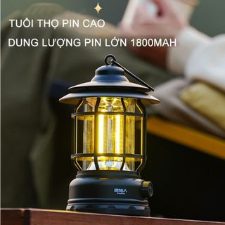 Đèn bão măng xông, đèn led tích điện dùng để đi dã ngoại, cắm trại ngoài trời công suất 5W - CTB795