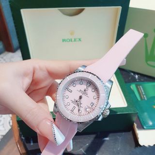 SALE ĐỒNG HỒ NAM NỮ CAO CẤP RÔ LE MÁY CƠ DÂY CAO SU 4