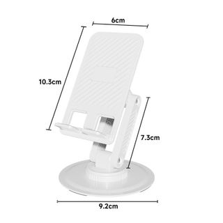 Giá đỡ điện thoại gấp gọn đế xoay kim loại