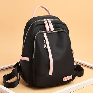 Balo thời trang nam - nữ mini đẹp du lịch công sở , vải dù cao cấp, màu đen sang trọng, khóa kéo nhiều ngăn TX31