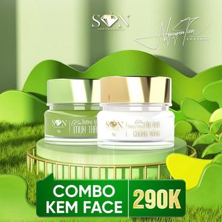 Combo Kem Face Giảm Mụn + Kem Face Dưỡng Trắng SON Cosmetic Nguyễn Tiên