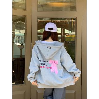 Áo khoác in Try hard trust self-love NƠ HỒNG chất thun nỉ dày mịn, nón rộng 2 lớp vải chính,tay phồng và rộng ,dây kéo phao giá sỉ - giá bán buôn
