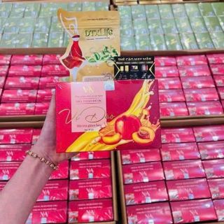 Trà Giảm Cân Vị Đào Hộp 15 Gói Huỳnh như x3