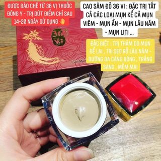 ☀ Cao Mụn Sâm Đỏ 36 vị Đông Y 15gr