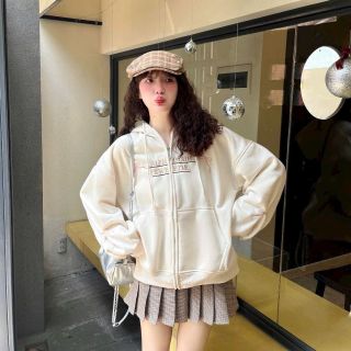 ￼Áo khoác Hoodie zip nỉ thêu Nơ 2 CÁNH TAY SWEETIE CỰC DỄ THƯƠNG nón to có túi trong form rộng unisex giá sỉ - giá bán buôn giá sỉ