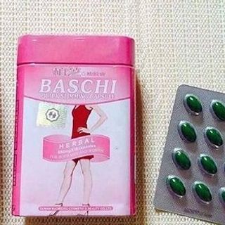 💦 Viên uống giảm cân Bas.chi hồng hộp sắt 36v
