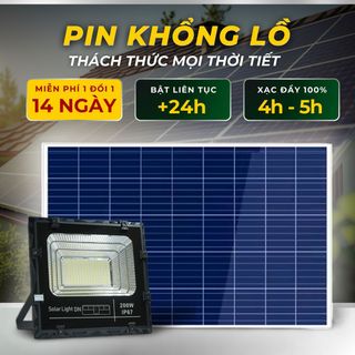 [Pin Khổng Lồ] Đèn năng lượng mặt trời DN 200W Đặng Nguyễn, thời gian chiếu sáng cực lâu, sạc cực nhanh giá sỉ