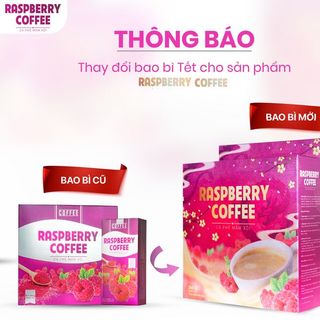 Cà Phê Giảm Cân Mâm Xôi Raspberry Coffee Chíng hãng Hộp 15 gói giá sỉ