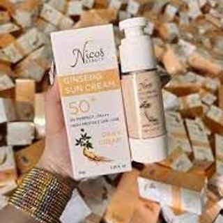Kem Chống Nắng Vật Lý Rể Sâm Nicos Ginseng Sun Cream SPF50+