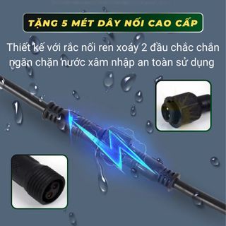 [Pin Khổng Lồ] Đèn năng lượng mặt trời DN 300W, tự động tắt, đèn tường ngoài trời, khung nhựa cao cấp