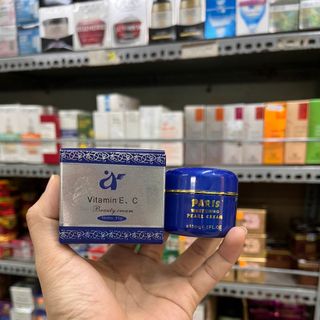 Kem Vitamin E, C Beauty Cream Paris Q.J Manne Mei UV Super Whitening Pearl Cream 15 Gram Đài Loan giá sỉ