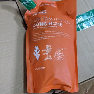 Túi Sữa Tắm Gừng Nghệ Cỏ Cây Hoa Lá Size 1 Kg