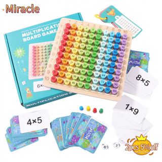 Mir Đồ Chơi Bằng Gỗ Cho Trẻ Em 99 Bàn Nhân Mầm Non Số Học Máy Trợ Giảng Đồ Chơi Giáo Dục Cho Sinh Nhật(01)