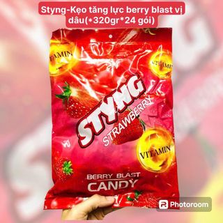 Kẹo Tăng Lực Berry Blast Vị Dâu (Thùng 24 gói x 320gr) giá sỉ