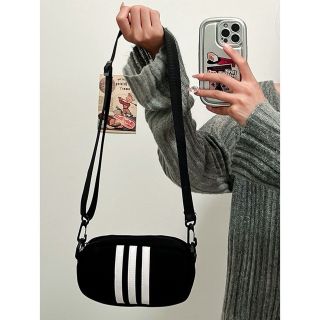 Túi đeo chéo, túi đeo vai size 18 hoạ tiết 3 sọc xinh xắn, cá tính (đựng vừa điện thoại(01)