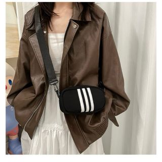 Túi đeo chéo, túi đeo vai size 18 hoạ tiết 3 sọc xinh xắn, cá tính (đựng vừa điện thoại(01)