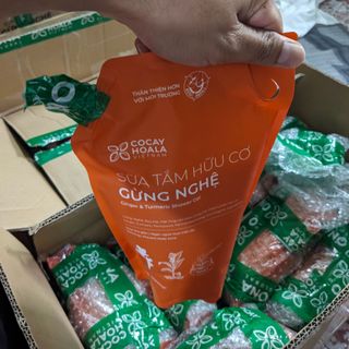 AnhLa Store cần tuyển khách sỉ, đại lý hợp tác bán Túi Sữa Tắm Gừng Nghệ Hữu Cơ 1 Lít Hãng Cỏ Cây Hoa Lá