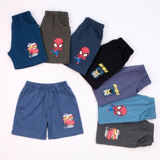 Sét 3 quần đùi bé trai 11-25kg, chất liệu cotton 2 chiều, thoáng mát
