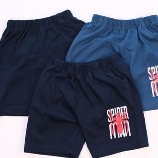 Sét 3 quần đùi bé trai 11-25kg, chất liệu cotton 2 chiều, thoáng mát