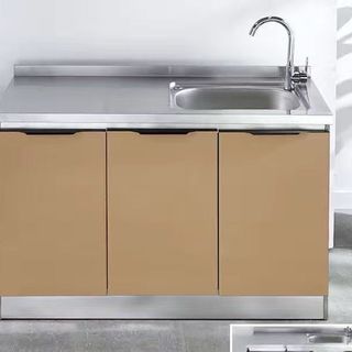 Tủ bếp Mặt bàn bằng thép không gỉ mini ngang 0.8m -1.2m 1.6mcho nhà trọ ktx khách sạn combo trọn bộ , nhỏ gọn sang
