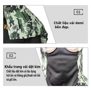 Khẩu Trang Chống Nắng-Mũ Chống Nắng Kèm Khẩu Trang Họa Tiết Thời Trang Mùa Hè Màu Xanh,Chống Sương Mù Chất Lượng Cao Cấp(01)