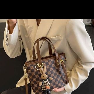 Túi xách nữ, túi đeo chéo kẻ ô dây đeo chéo bản to xịn xò ( 01)