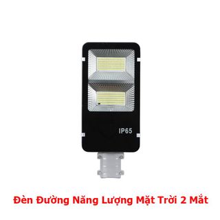 Đèn Đường Năng Lượng Mặt Trời 2 Mắt, Điều Chỉnh Độ Sáng, Tự Động Tắt, Kèm Remote - Bảo Hành 3 Năm giá sỉ