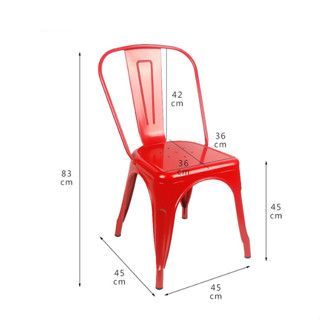 Ghế sắt ghế tolix cao chân sắt đẹp hiện đại độ bền