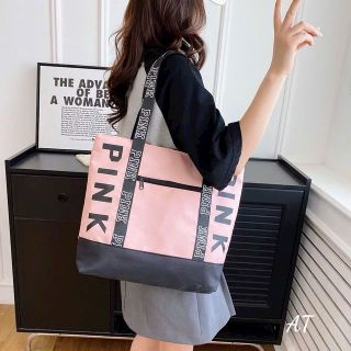 Túi xách NARCISSUS1, Túi đeo vai mềm mại dung lượng cao, Túi Tote vải Nylon Colorblock (01)