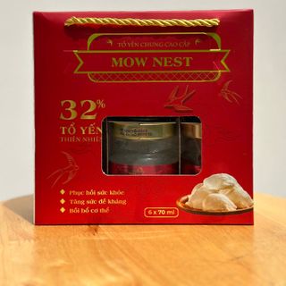 YẾN SÀO MOW NEST 32% LỐC 6 LỌ X 70ML ( CÓ ĐƯỜNG )
