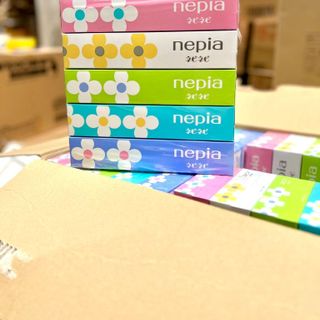 Set 5 hộp khăn giấy cao cấp Nepia 150 tờ đôi/hộp-hàng nội địa nhật