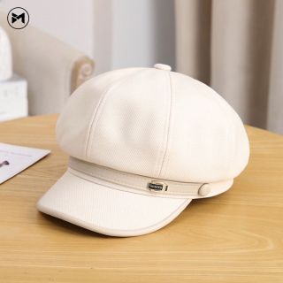2024 Hàng Mới Về Phiên Bản Hàn Quốc Của Kim Loại Tiêu Chuẩn Anh Retro Hình Bát Giác, Nón Ba Chiều Tất Cả Mùa(03)