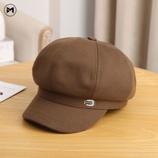 2024 Hàng Mới Về Phiên Bản Hàn Quốc Của Kim Loại Tiêu Chuẩn Anh Retro Hình Bát Giác, Nón Ba Chiều Tất Cả Mùa(03)