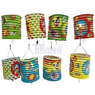 LỒNG ĐÈN TRUNG THU GIẤY XẾP HÌNH TRÒN