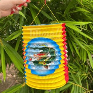 LỒNG ĐÈN TRUNG THU GIẤY XẾP HÌNH TRÒN