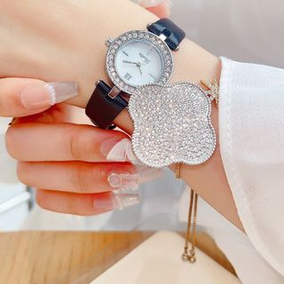 Đồng hồ da Scottier bông mẫu mới