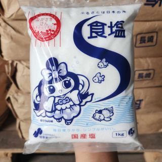 Muối ăn tinh khiết Shio Jigyo 1kg nội địa Nhật Bản giá sỉ