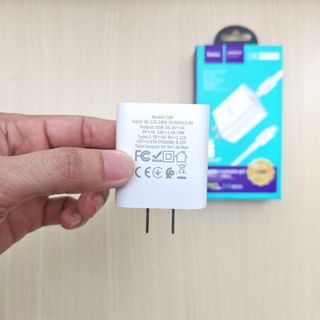 Bộ sạc Hoco C80 và cáp PD 20W, 2 cổng sạc USB và Type-C (PD), chuẩn PD3.0, sạc nhanh 3A, công suất 20W