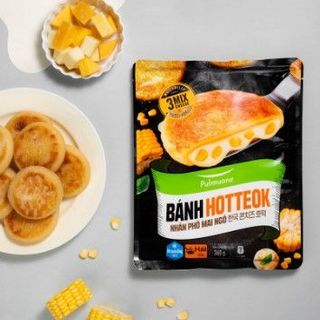 BÁNH XẾP HÀN NHÂN PHOMAI NGÔ - BÁNH HOTTEOK PHÔ MAI XÚC XÍCH GÓI 360G, kho chuyên sỉ giá tốt giá sỉ