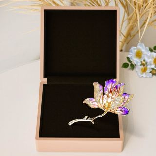 Ghim Trâm Cài Áo Hình Hoa Tráng Men Thời Trang Cao Cấp Dành Cho Nữ - 6.5cm