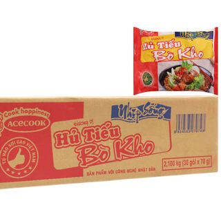 Hủ Tiếu Nhịp Sống Hương Vị Bò Kho 70g Thùng 30 gói giá sỉ