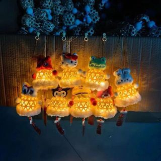 [sỉ, hàng loại 1] Lồng đèn trung thu mini rổ rọ bằng Nhựa bền đẹp gắn gấu nhồi bông có đèn led lung linh-hottrend 2024